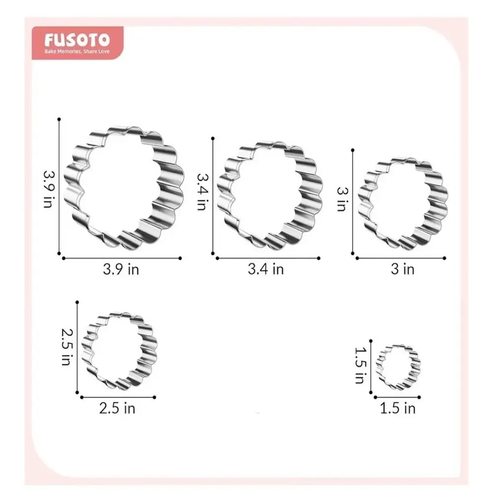 Cookie Cutter Set of 5 REGCutter1801-Circle-C (A162)